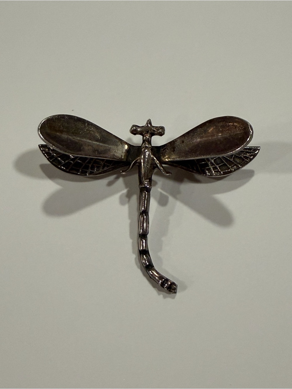 Dragonfly Brooch Pin 925 Sterling Silver Mexico